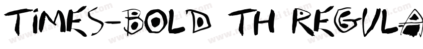 Times-Bold Th Regula字体转换